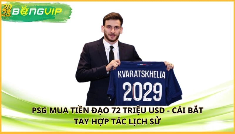 PSG mua tiền đạo 72 triệu USD